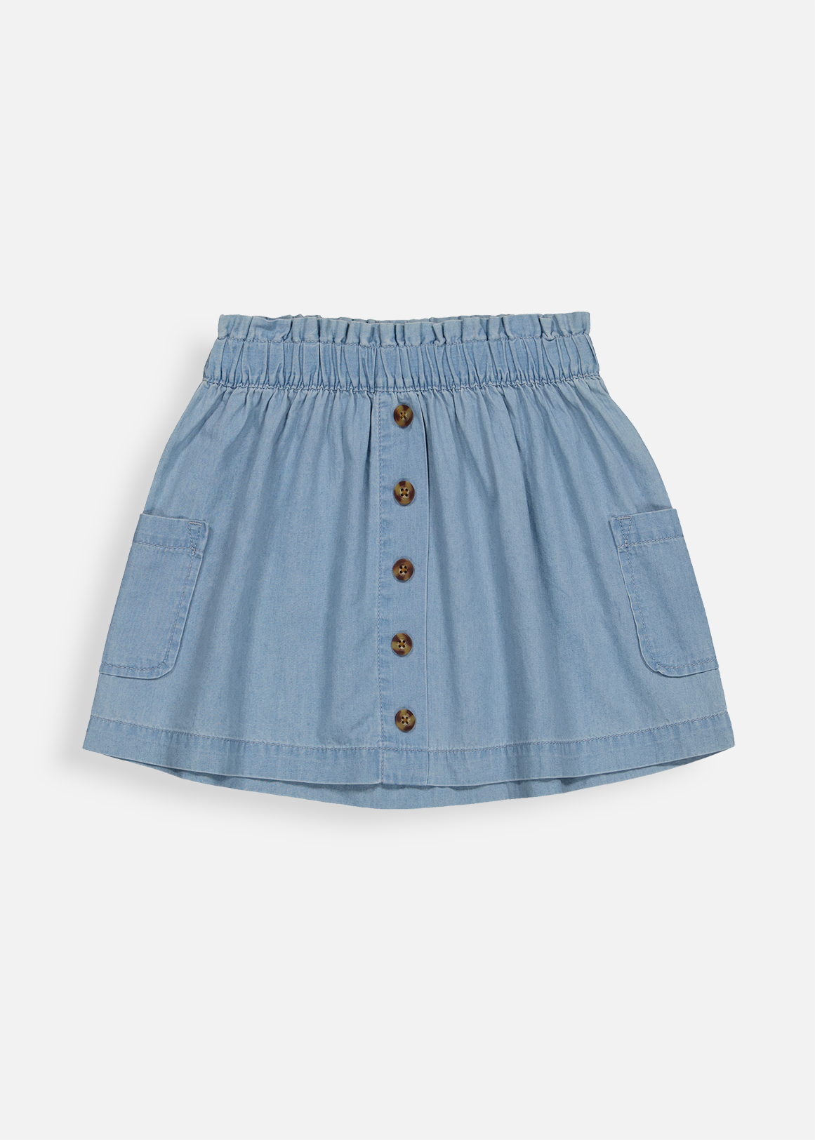 Button Down Paperbag Denim Skirt | Woolworths.co.za