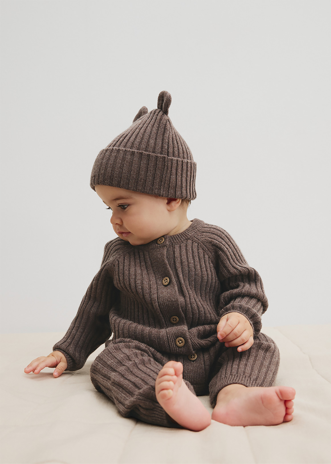 Button Knit Jumpsuit