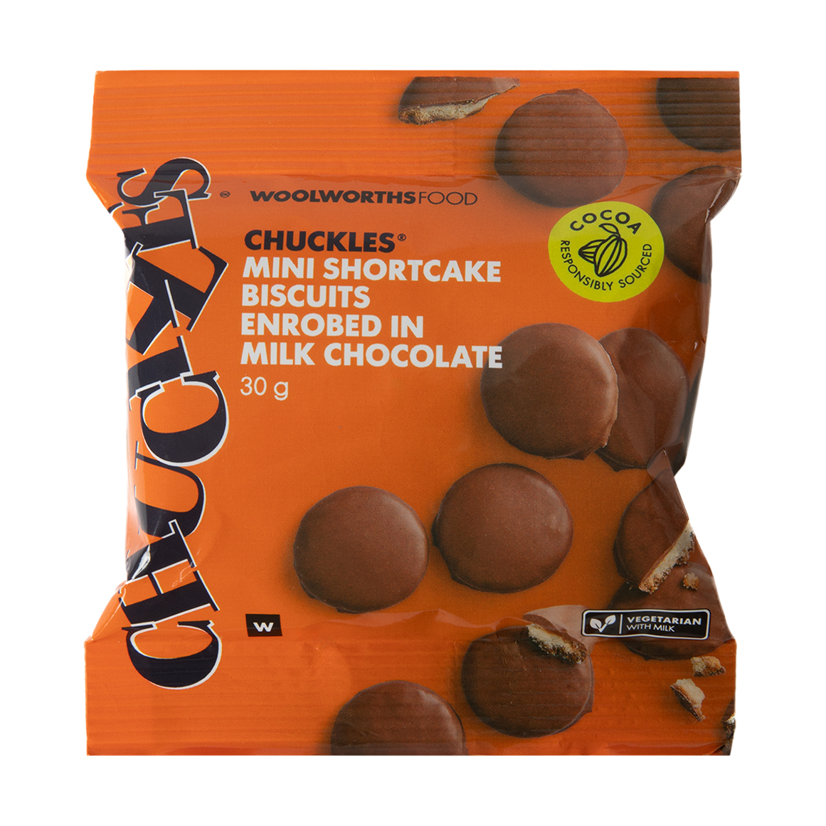 CHUCKLES® Shortcake Biscuits Enrobed in Milk Chocolate 30 g ...