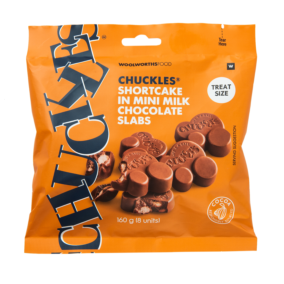 CHUCKLES® Shortcake in Milk Chocolate Bars 8 pk | Woolworths.co.za