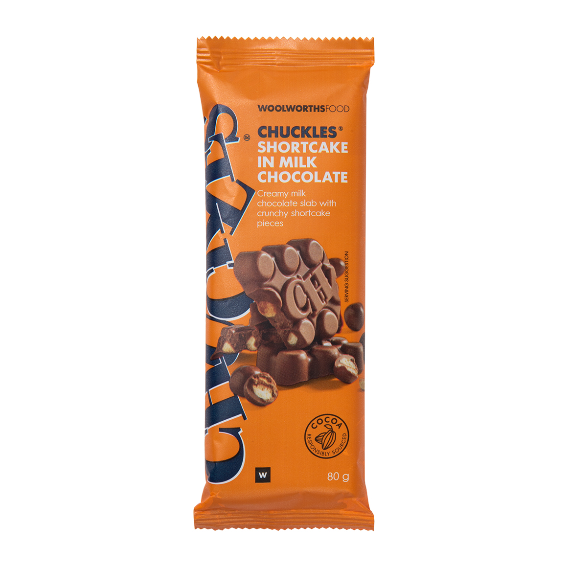 CHUCKLES® Shortcake in Milk Chocolate Slab 80 g | Woolworths.co.za