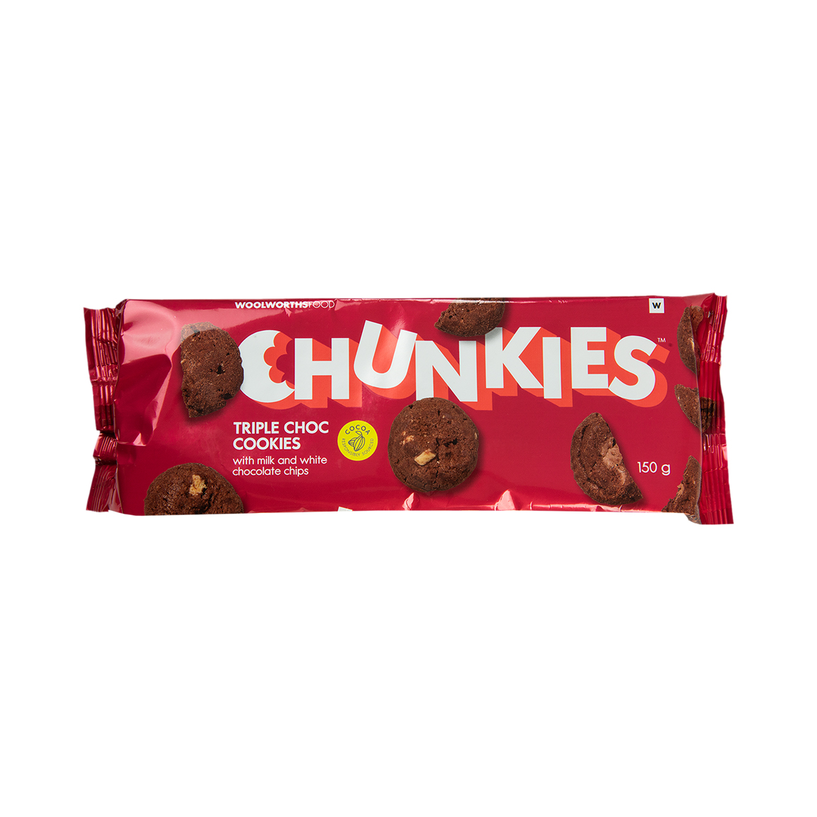 CHUNKIES™ Triple Chocolate Chip Cookies 150 g