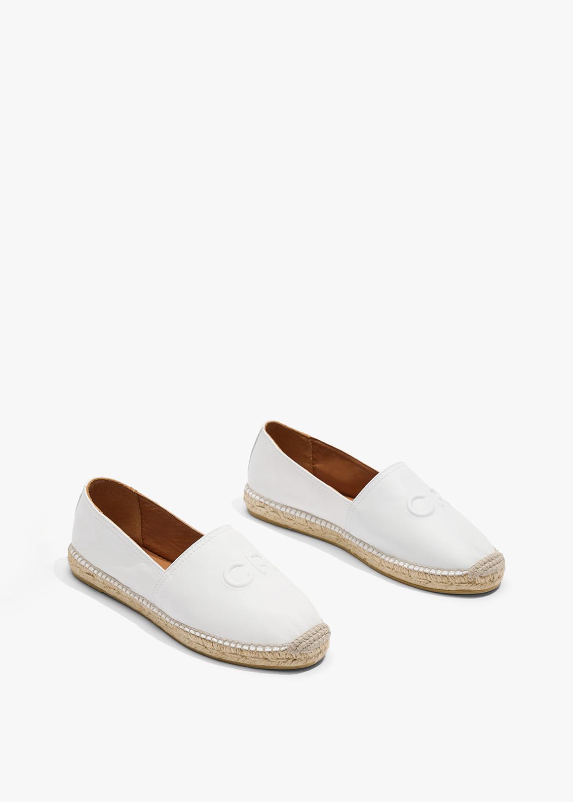 CR Logo Leather Espadrille1