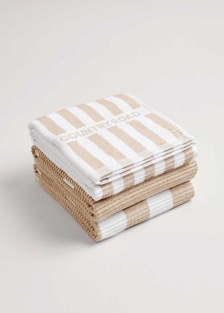 CR Stripe Australian Cotton Tea Towel Pack of 3 | Woolworths.co.za