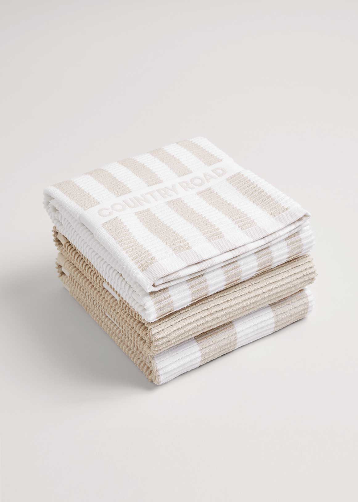 CR Stripe Australian Cotton Tea Towel Pack of 3