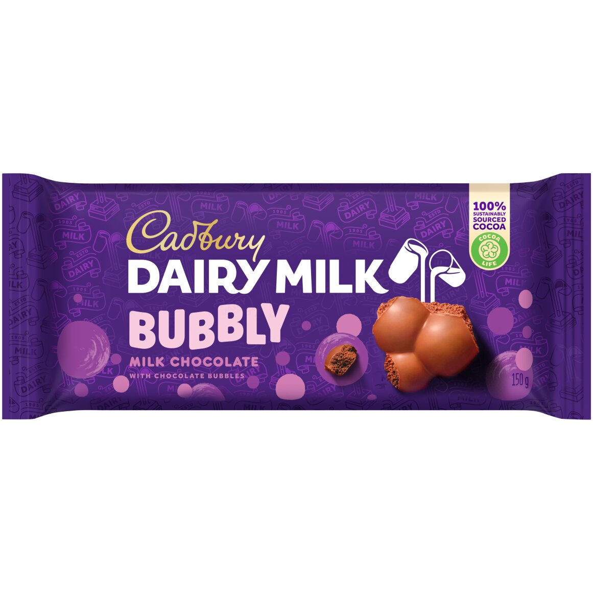 Cadbury Dairy Milk Bubbly Chocolate 150 g