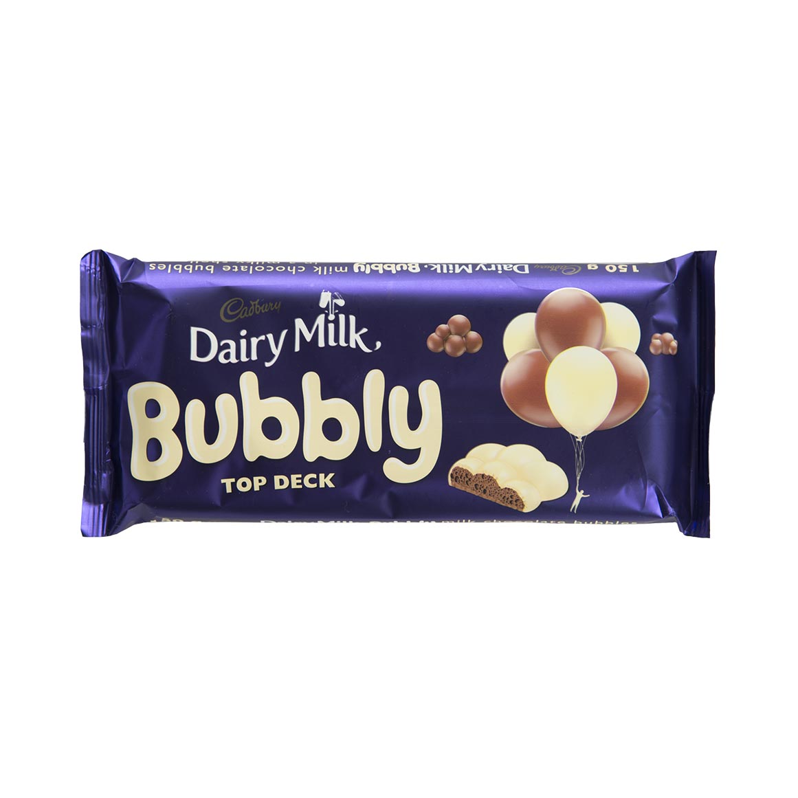 Cadbury Dairy Milk Bubbly Top Deck 150 g Woolworths.co.za