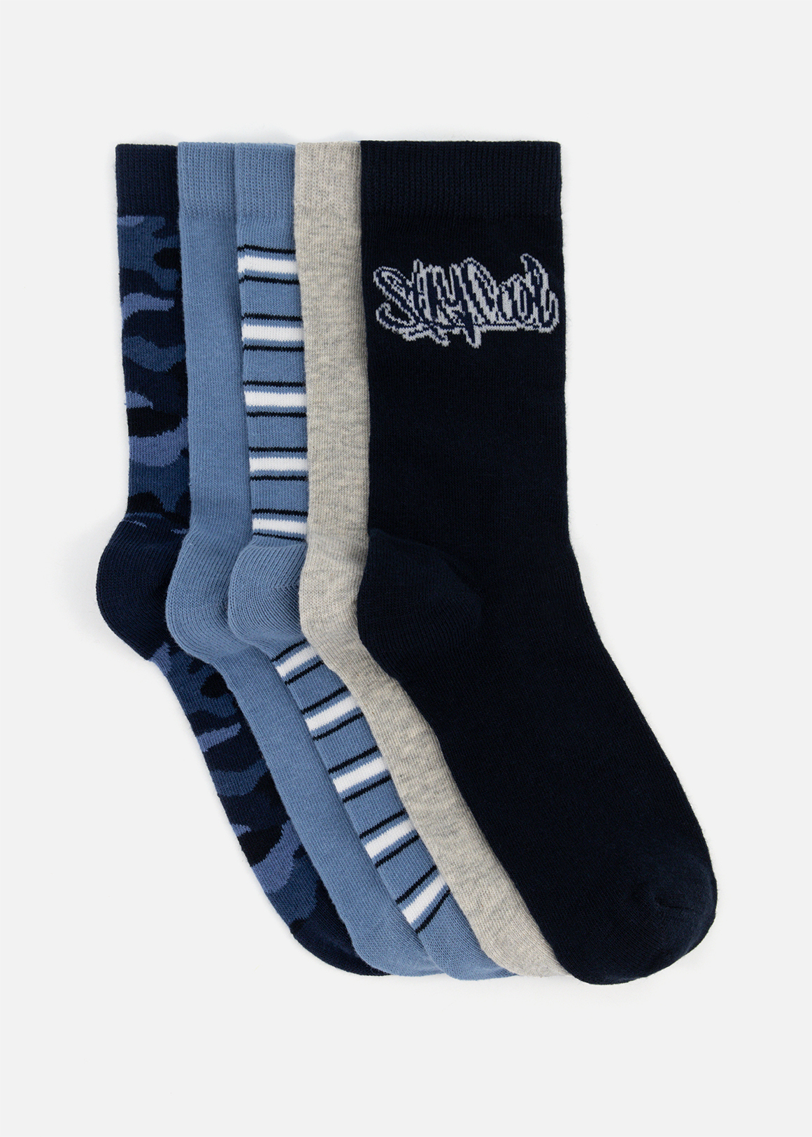 Camo StayCool Cotton Rich Anklets 5 Pack