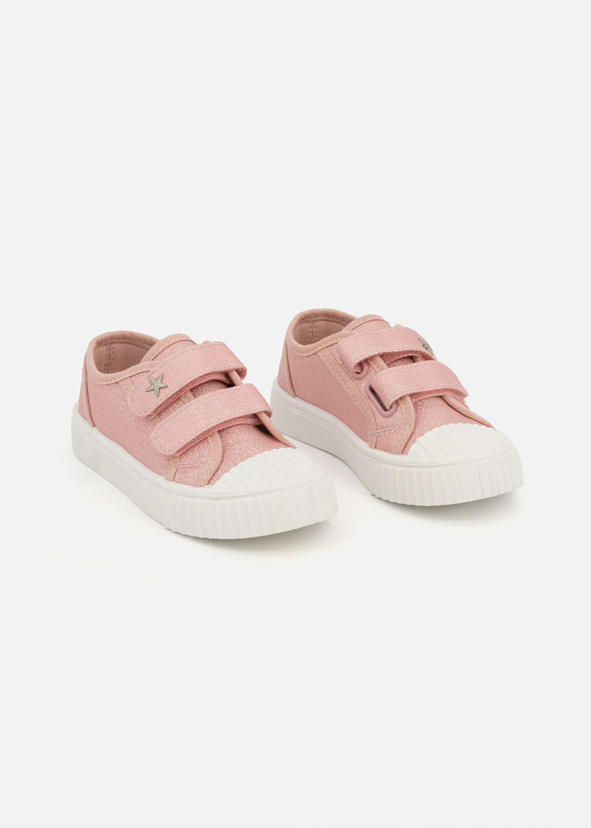 Canvas Double Strap Sneakers (Size 5-13) Younger Girl
