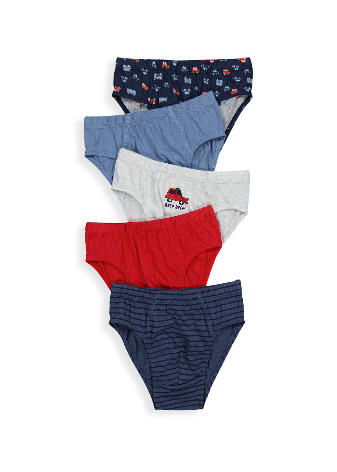 Car Cotton Briefs 5 Pack