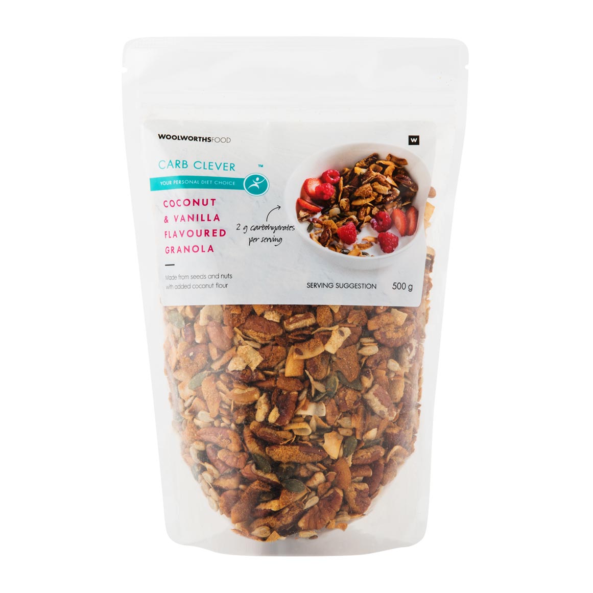 Carb Clever Coconut And Vanilla Granola 500 G Woolworths co za carb-clever-coconut-and-vanilla-granola-500-g-woolworths-co-za