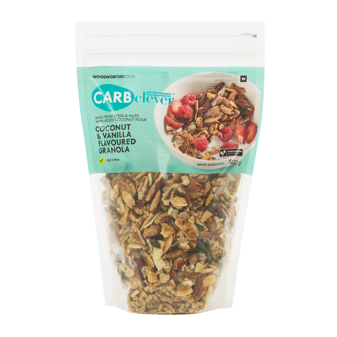 CarbClever™ Coconut and Vanilla Granola 500 g