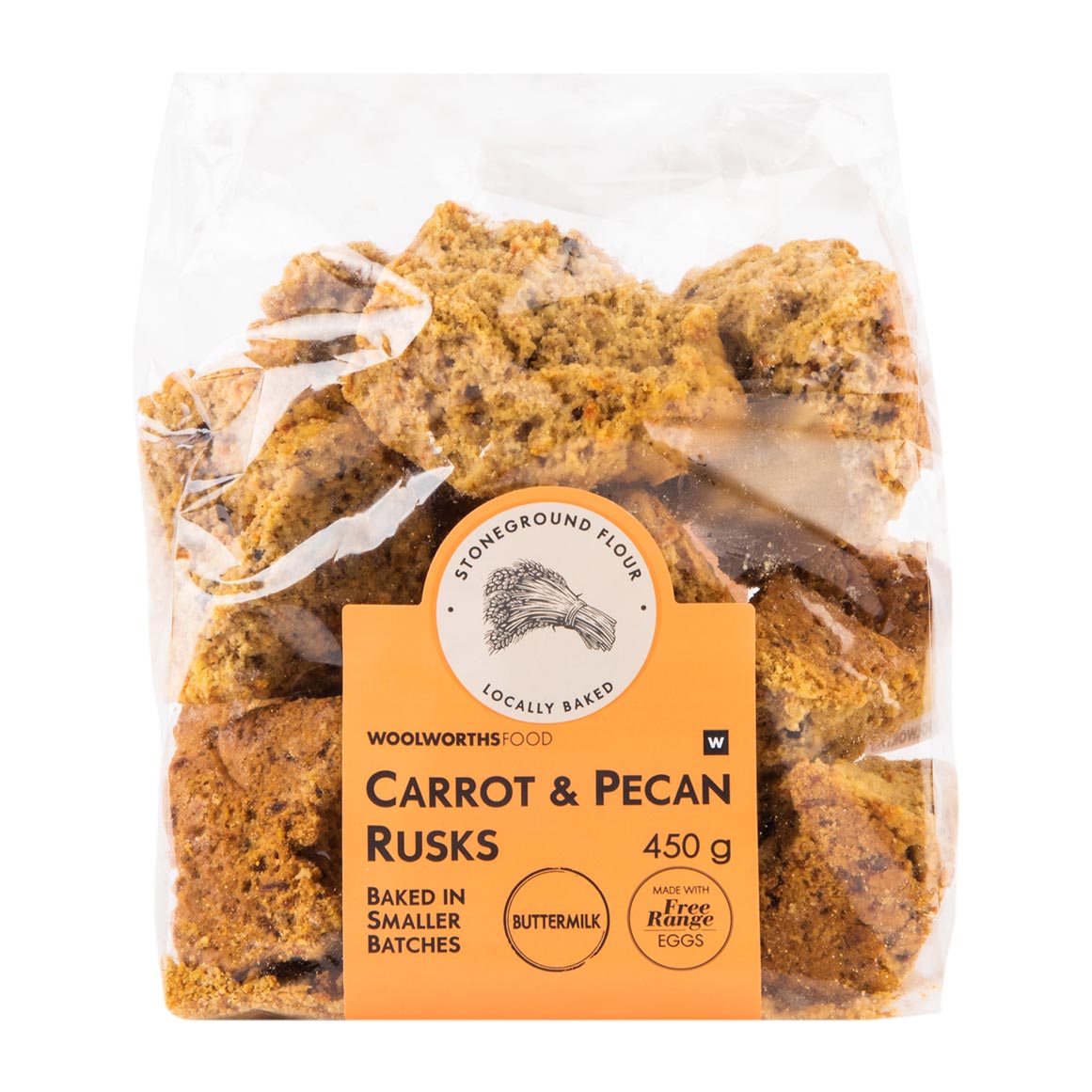 Carrot and Pecan Rusks 450 g | Woolworths.co.za