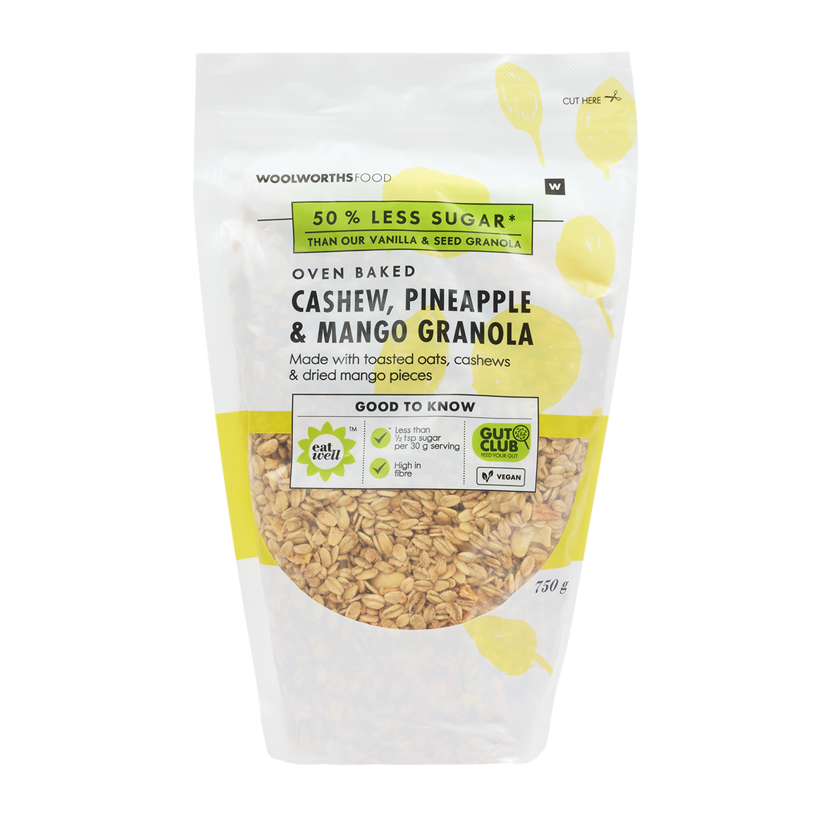Cashew Pineapple and Mango Granola 750 g
