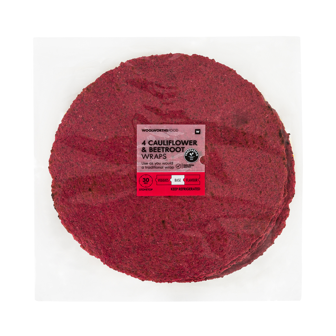 Cauliflower & Beetroot Wraps 4 pk