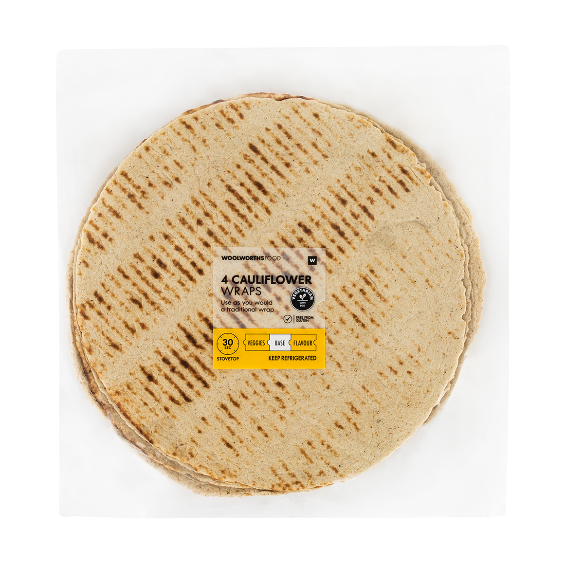 Cauliflower Wraps 4 pk