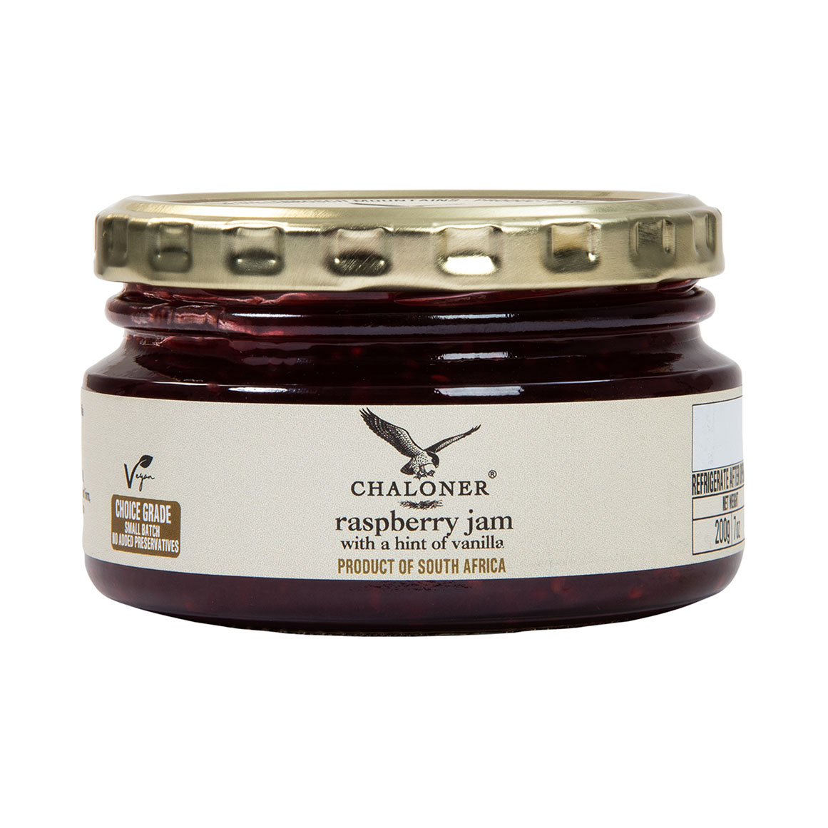 Woolworths Raspberry Jam Chaloner Raspberry Jam with Hints of Vanilla 200 g | Woolworths.co.za