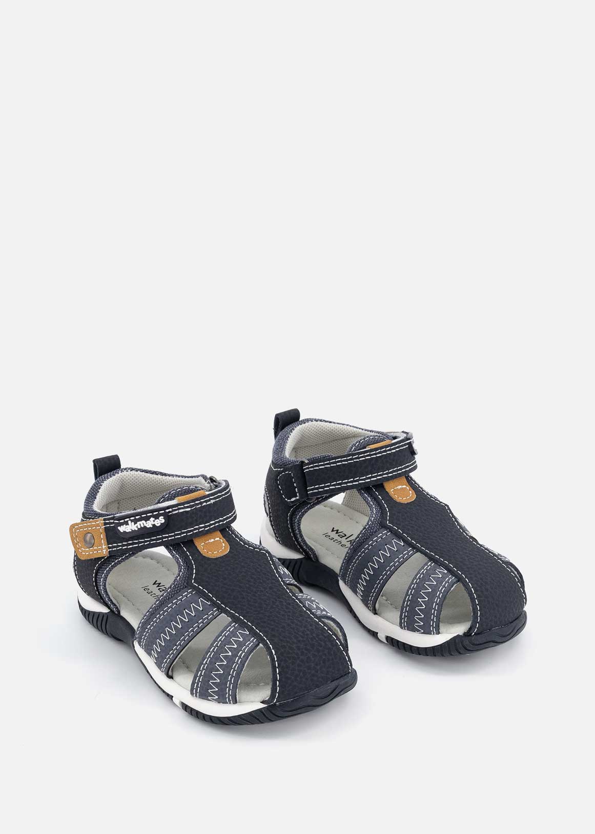 Chambray Leather Sandals (Size 4-13) Younger Boy | Woolworths.co.za