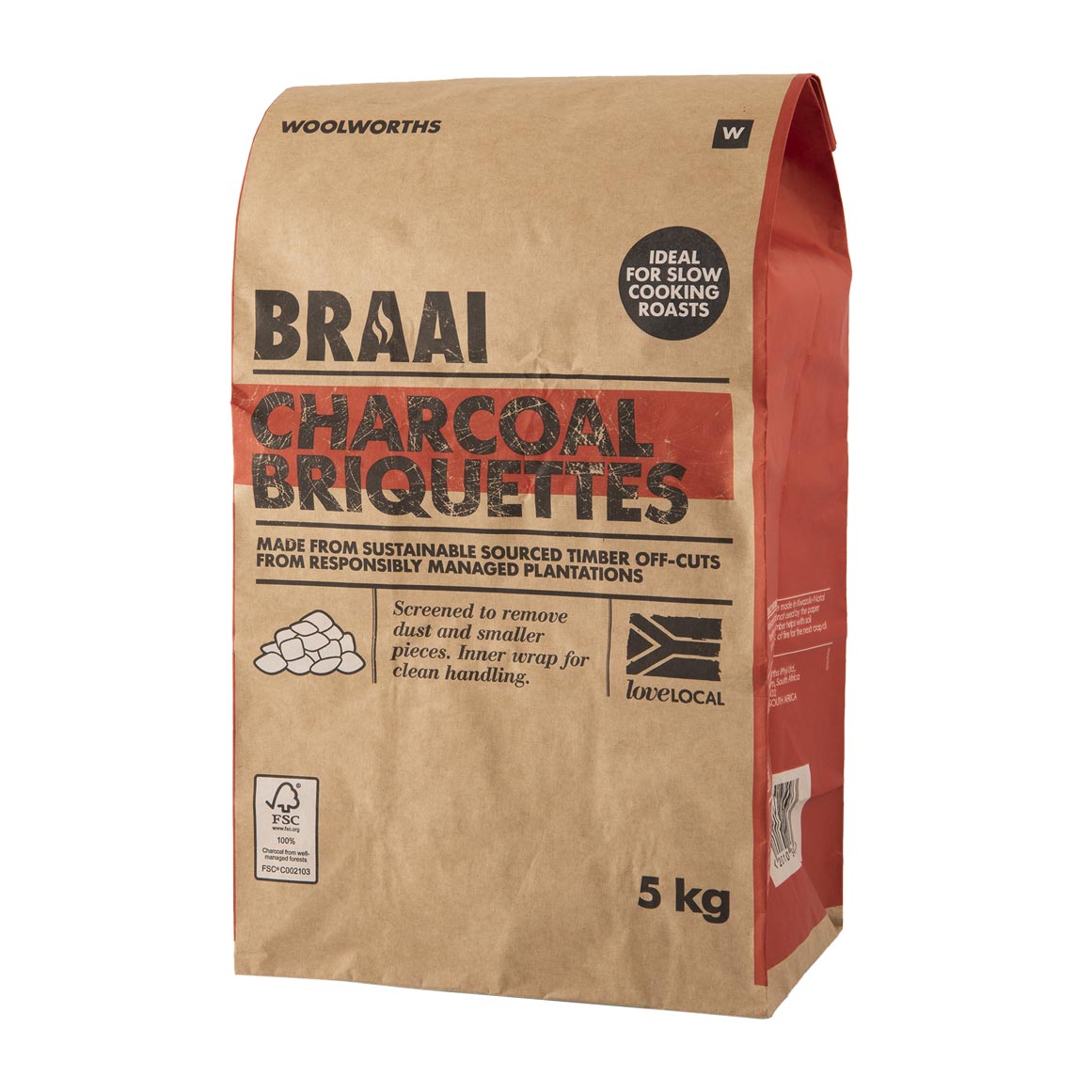 Charcoal Braai Briquettes 5 kg