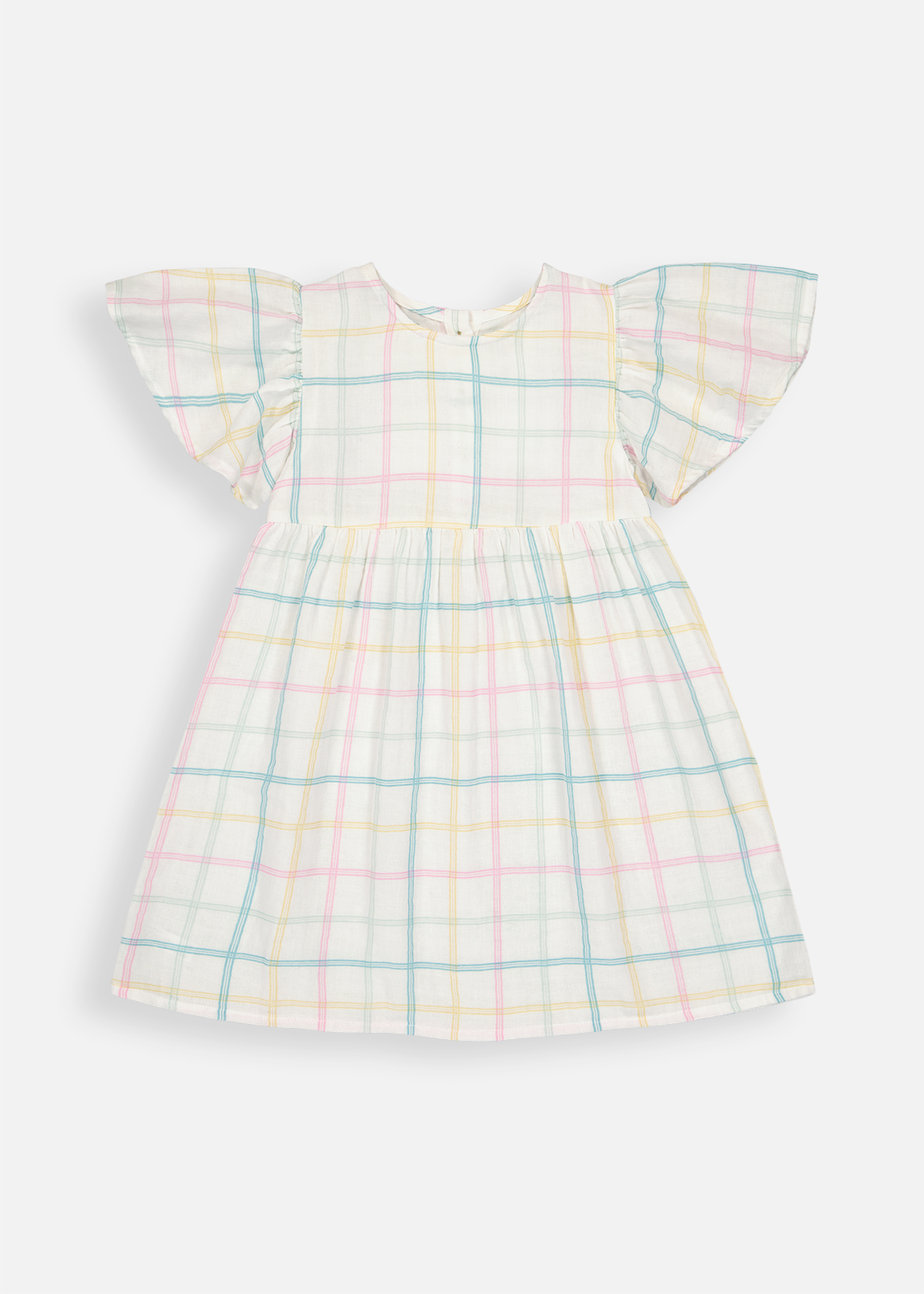 Check Cotton Muslin Dress
