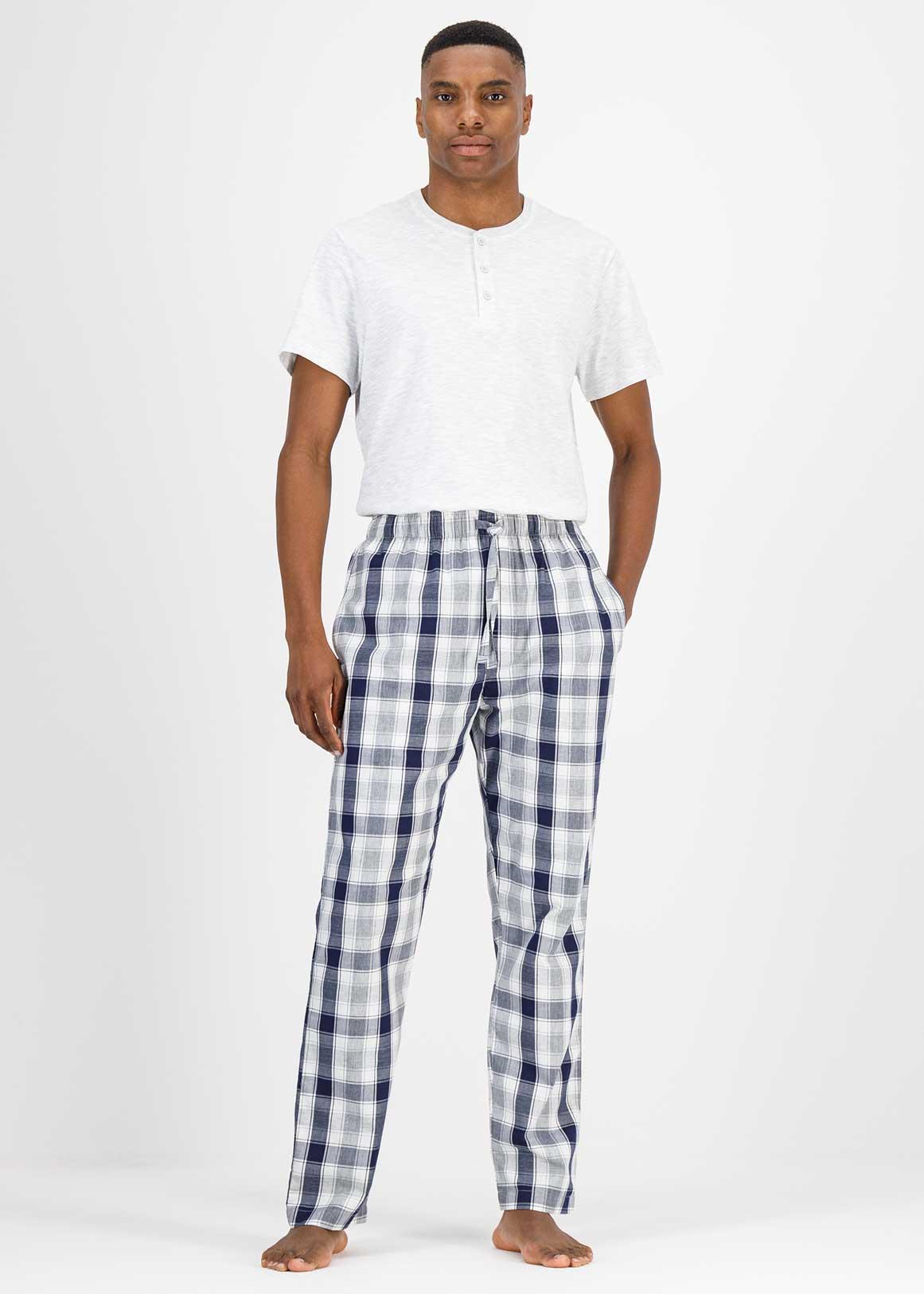Check Cotton Pyjama Pants