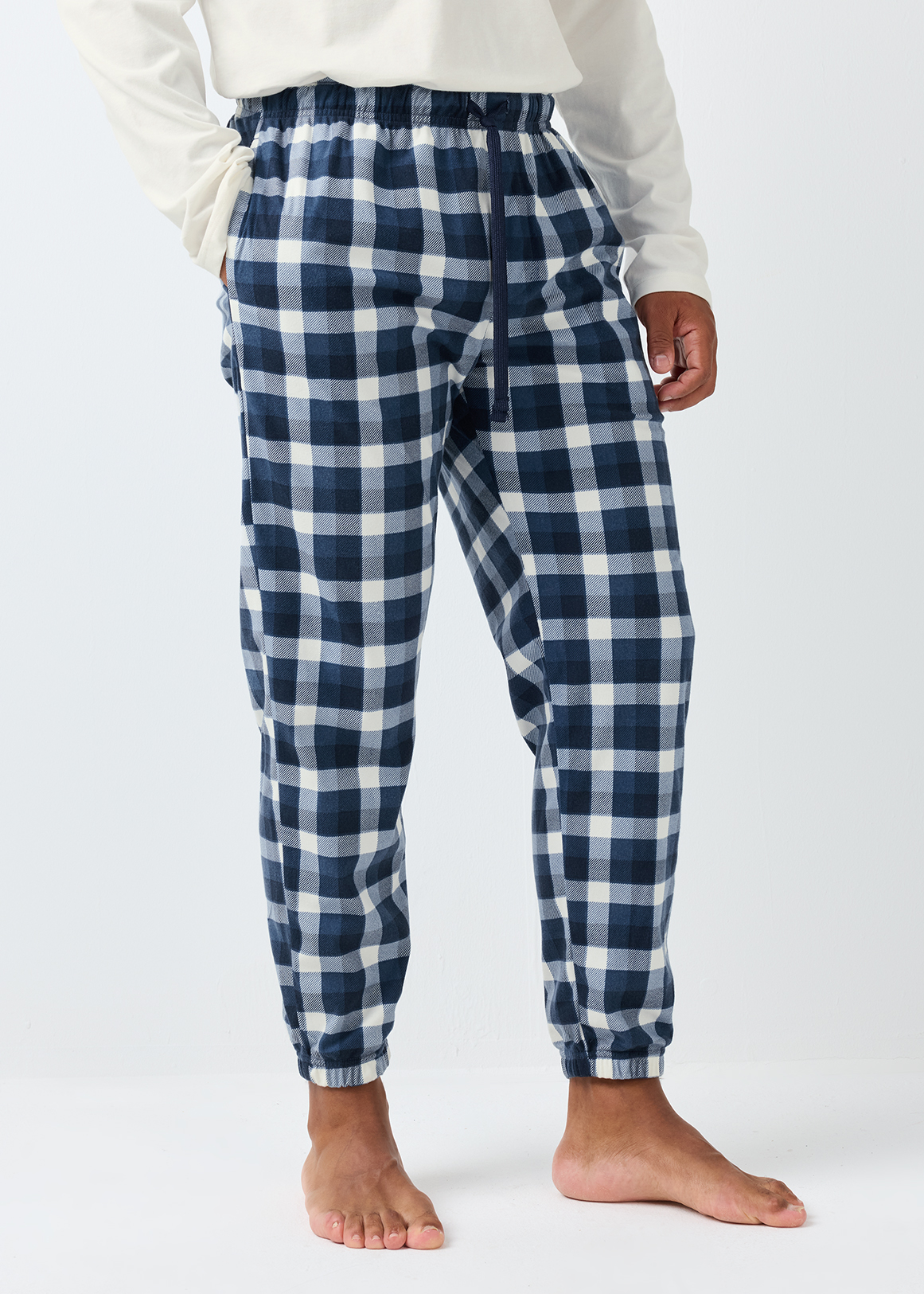 Check Fleece Pyjama Pants