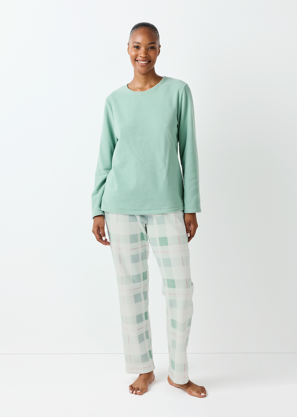 Check Fleece Pyjamas
