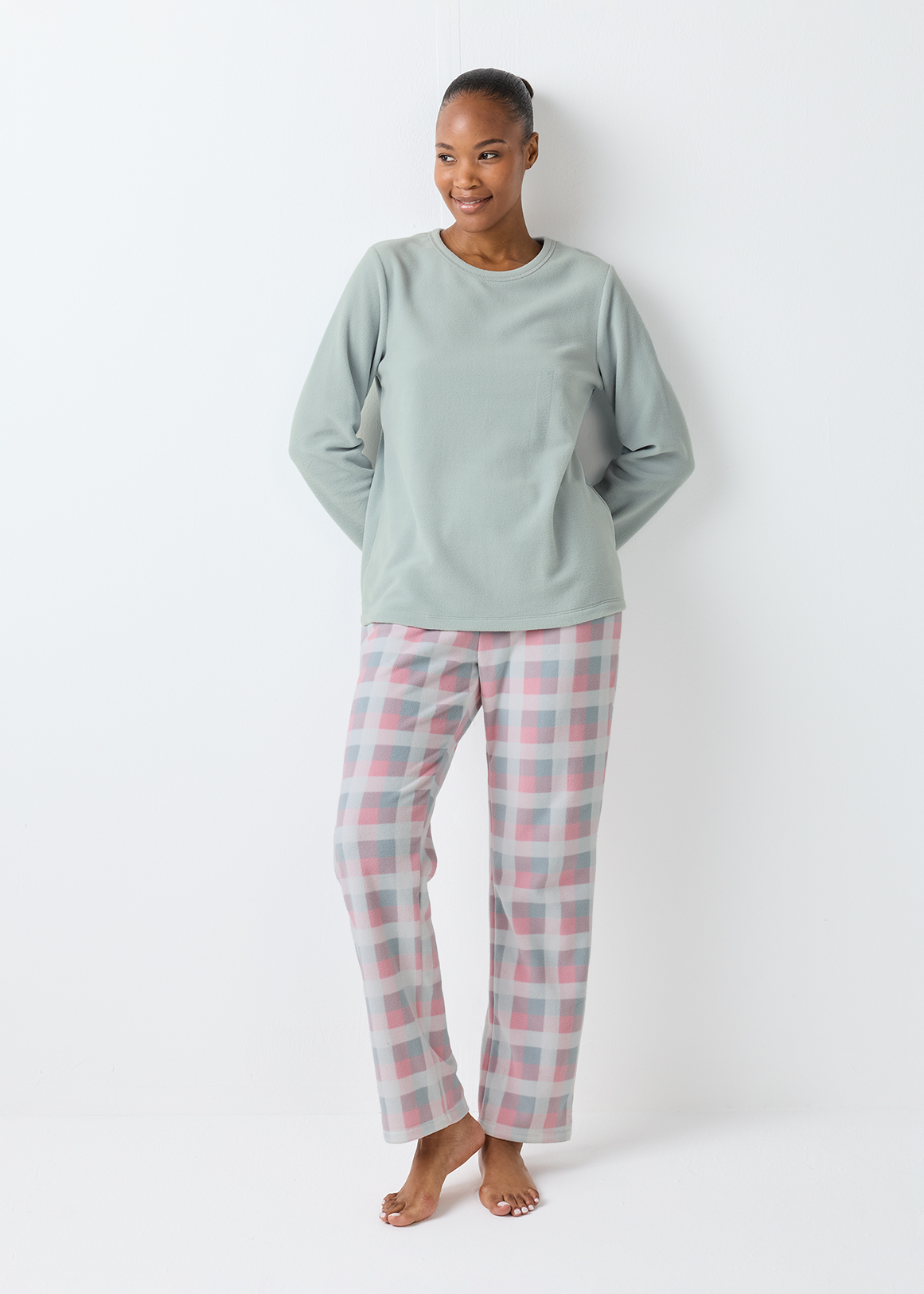 Check Fleece Pyjamas
