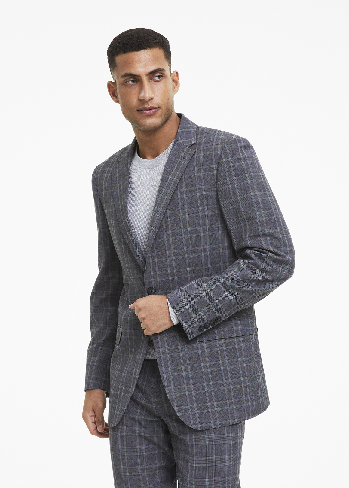 Check Regular Fit Stretch Suit Jacket | Woolworths.co.za