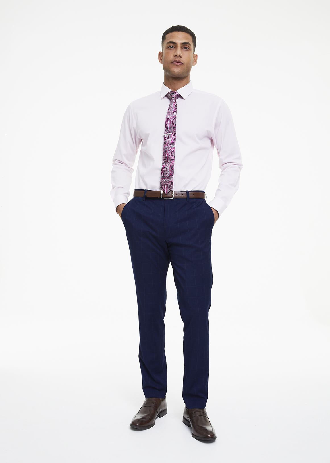 Check Slim Fit Stretch Suit Trousers | Woolworths.co.za