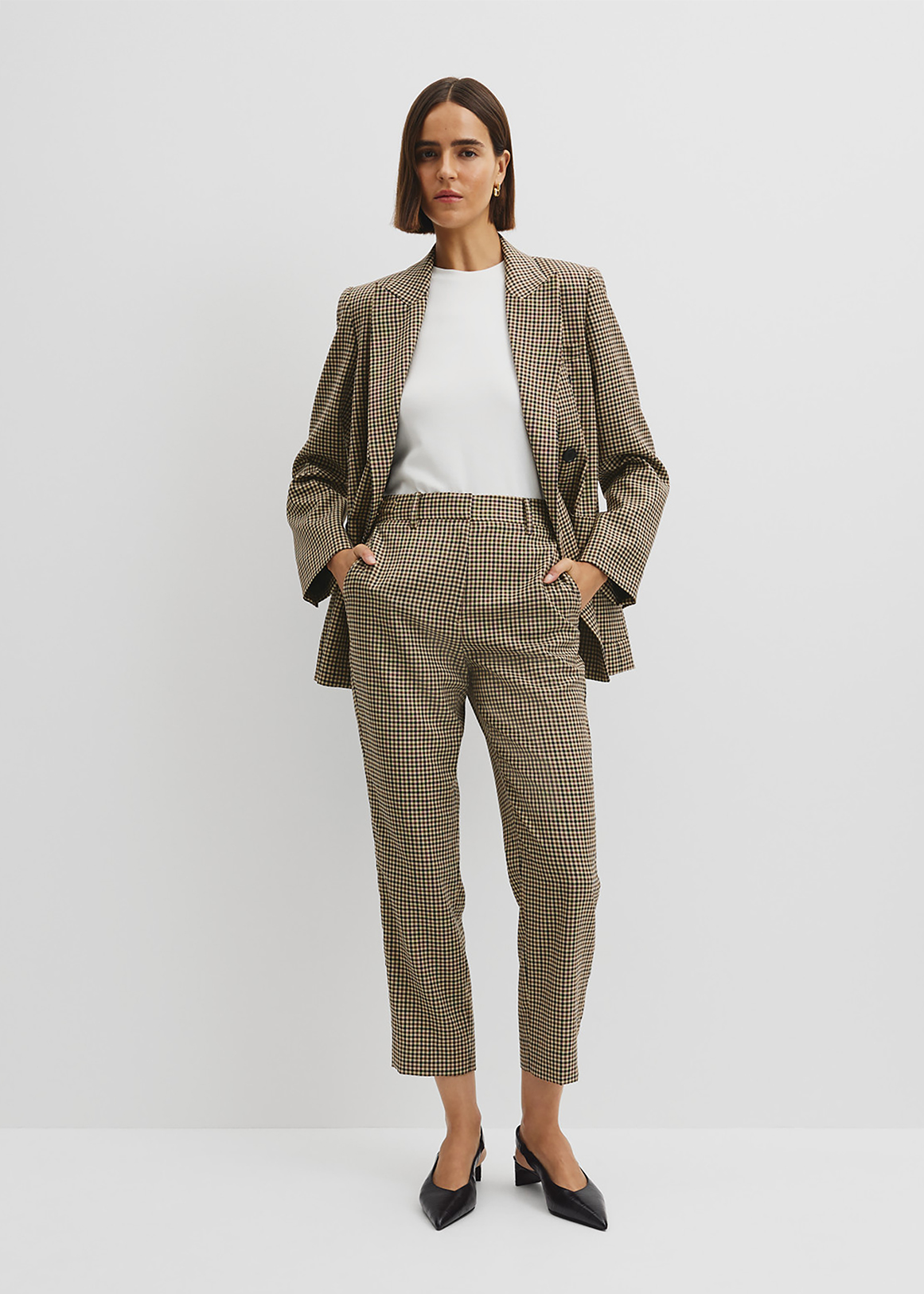 Check Wool Pant
