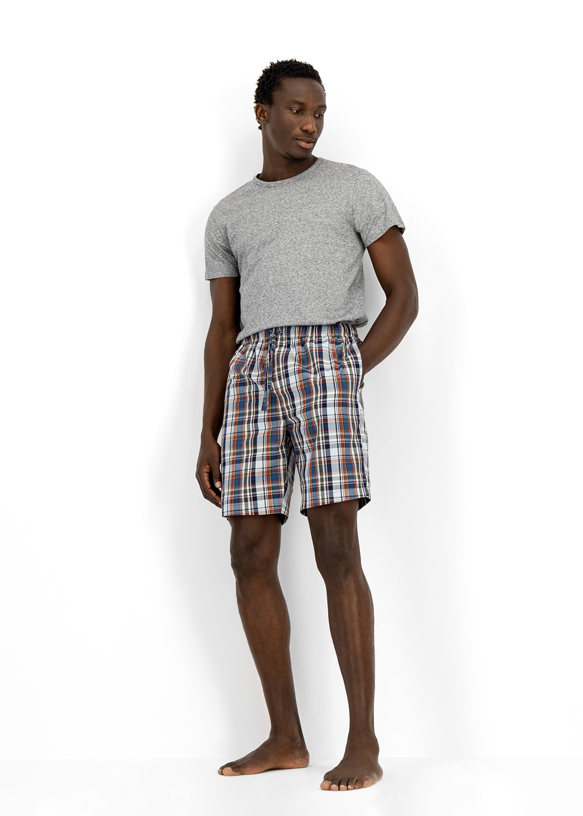 Check Woven Cotton Sleep Shorts 2 Pack Woolworths.co.za