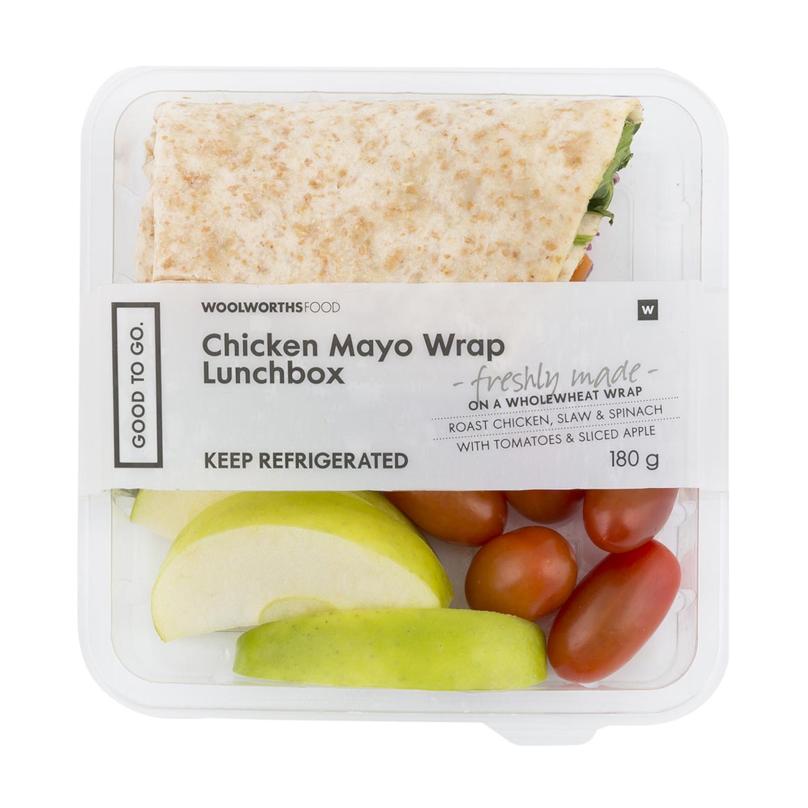 Chicken Mayo Wrap Lunch Box To Go 180g | Woolworths.co.za