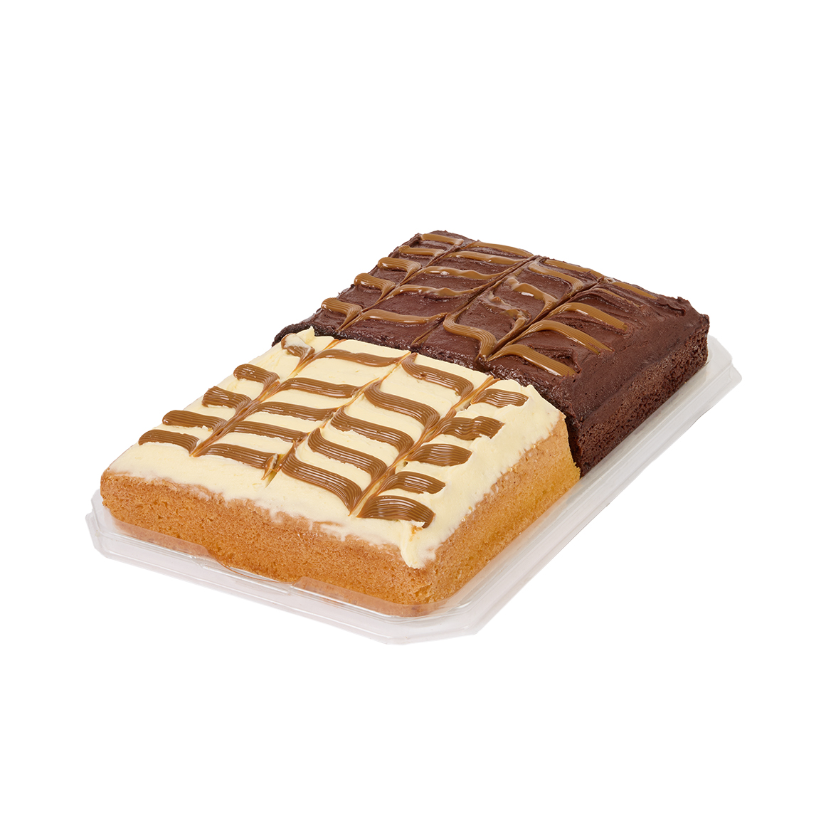 Chocolate & Vanilla Caramel Tray Bake 830 g