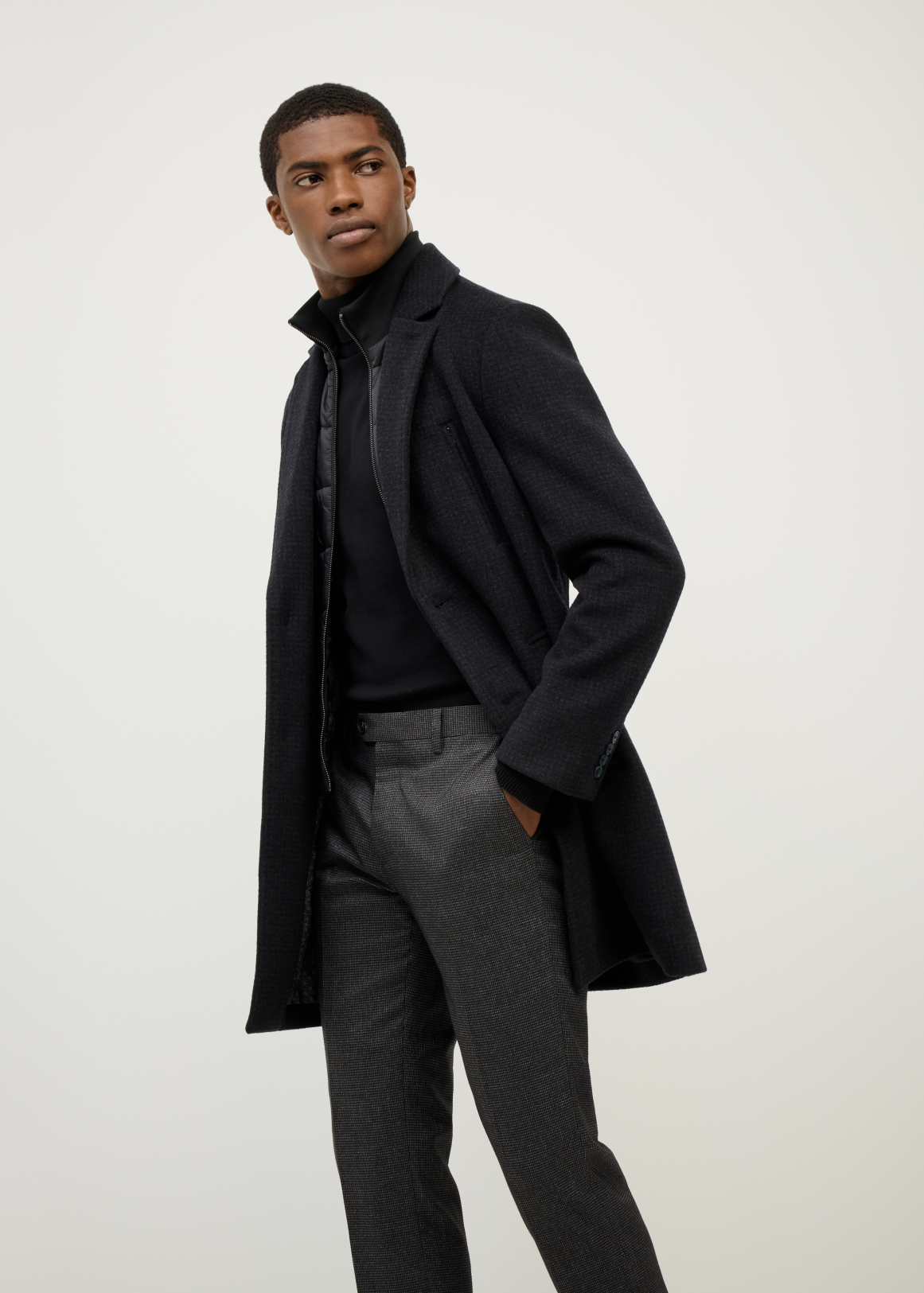Christos Coat with Removable Puffer Insert
