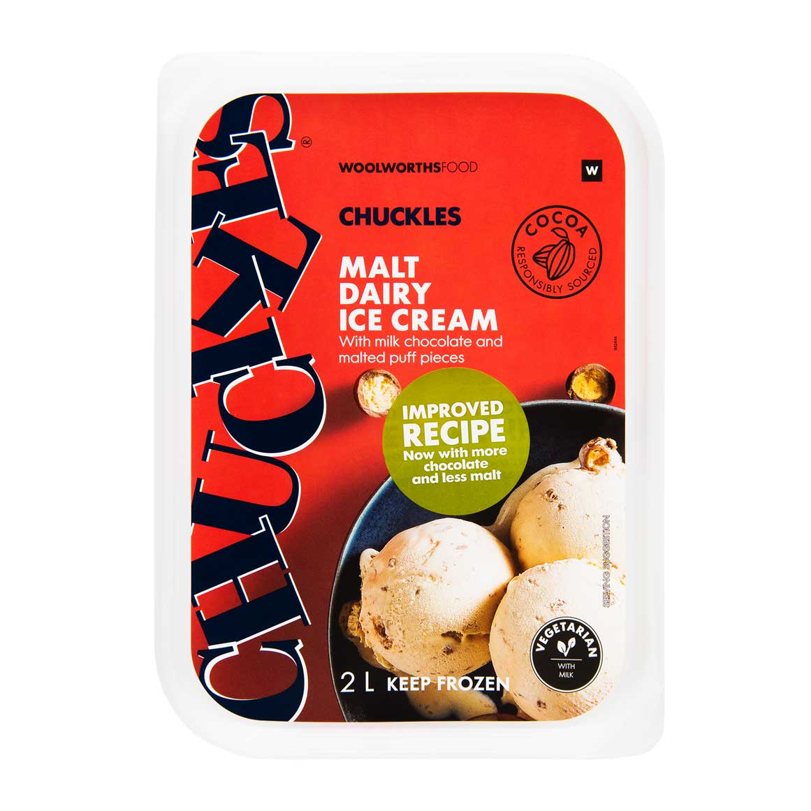 Chuckles® Malt Dairy Ice Cream 2 L | Woolworths.co.za