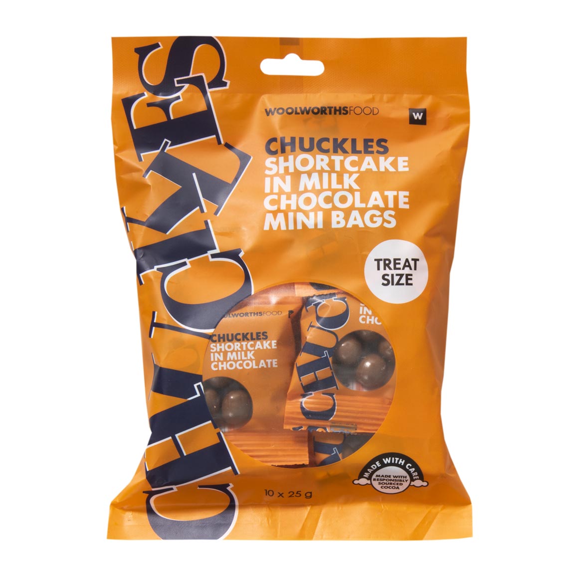 Chuckles® Shortcake in Milk Chocolate Mini Bags 10 x 25 g | Woolworths ...