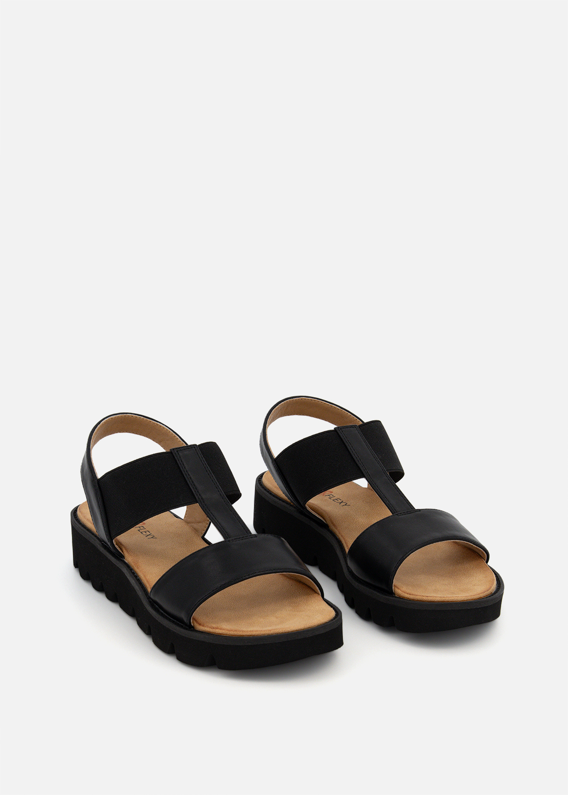 Chunky Stretch Strap Sandals