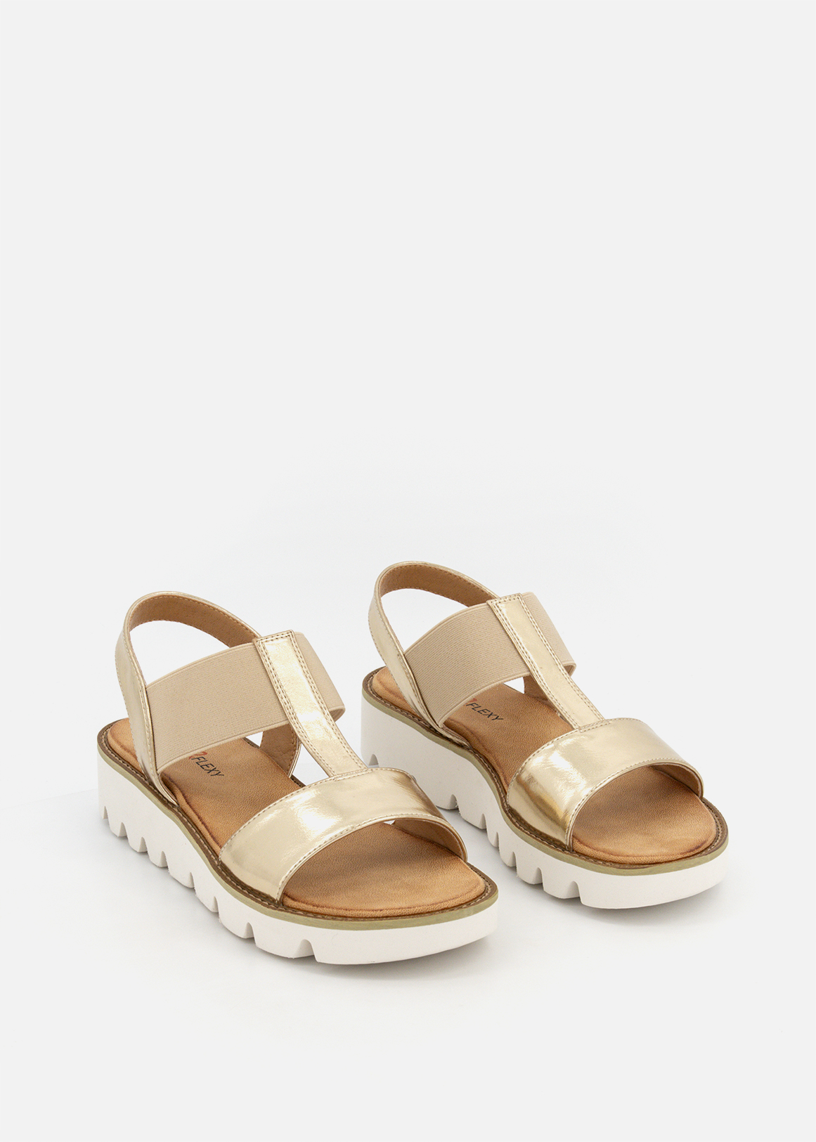 Chunky Stretch Strap Sandals