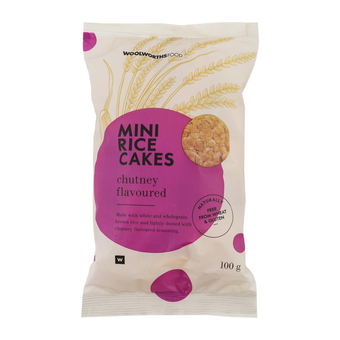 Chutney Flavoured Mini Rice Cakes 100 g | Woolworths.co.za