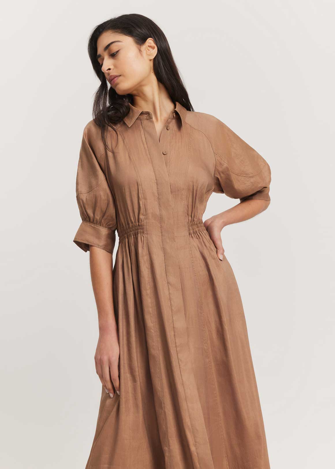 Cinched Shirt Dress | Woolworths.co.za