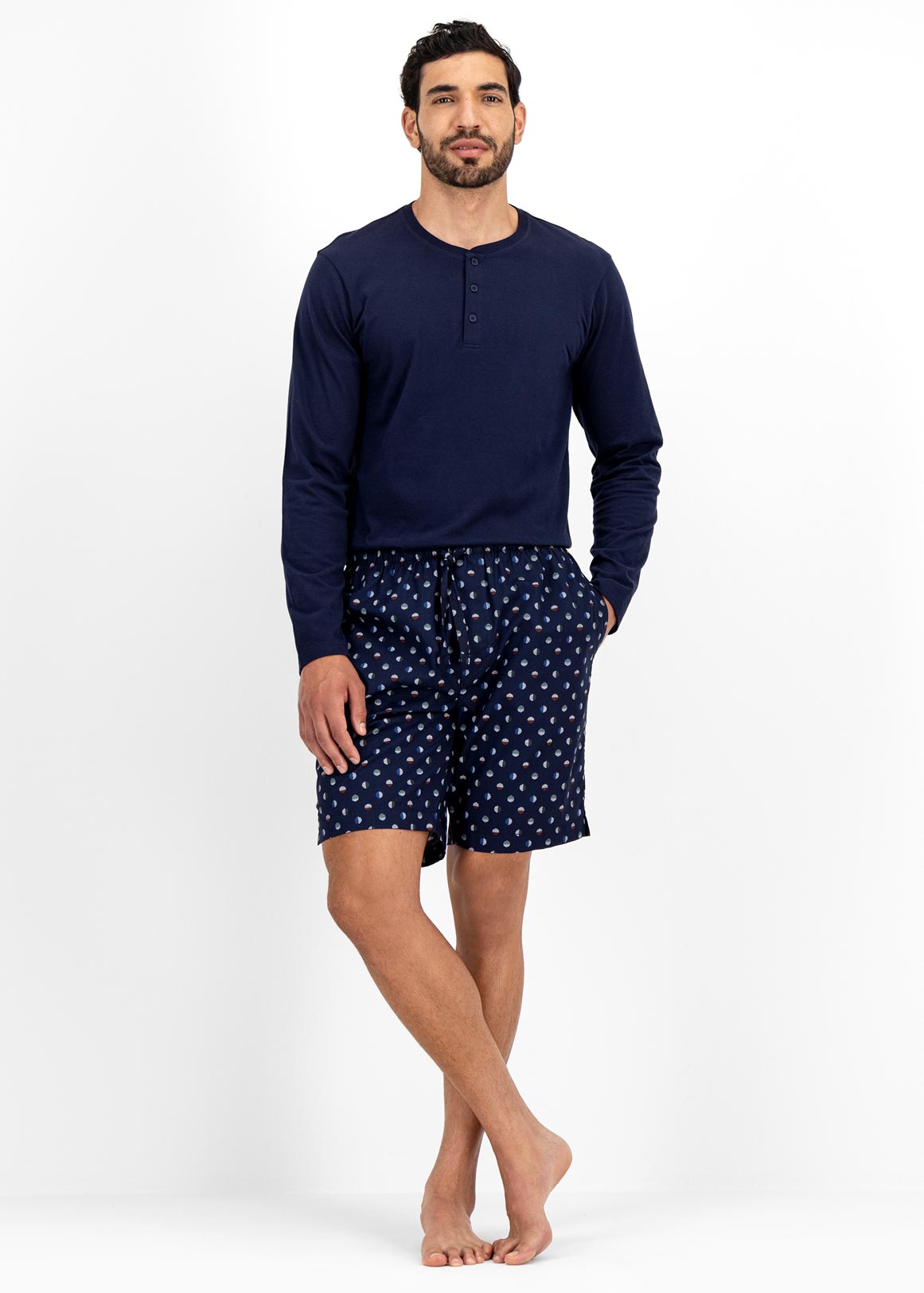 Circles Woven Cotton Sleep Shorts | Woolworths.co.za