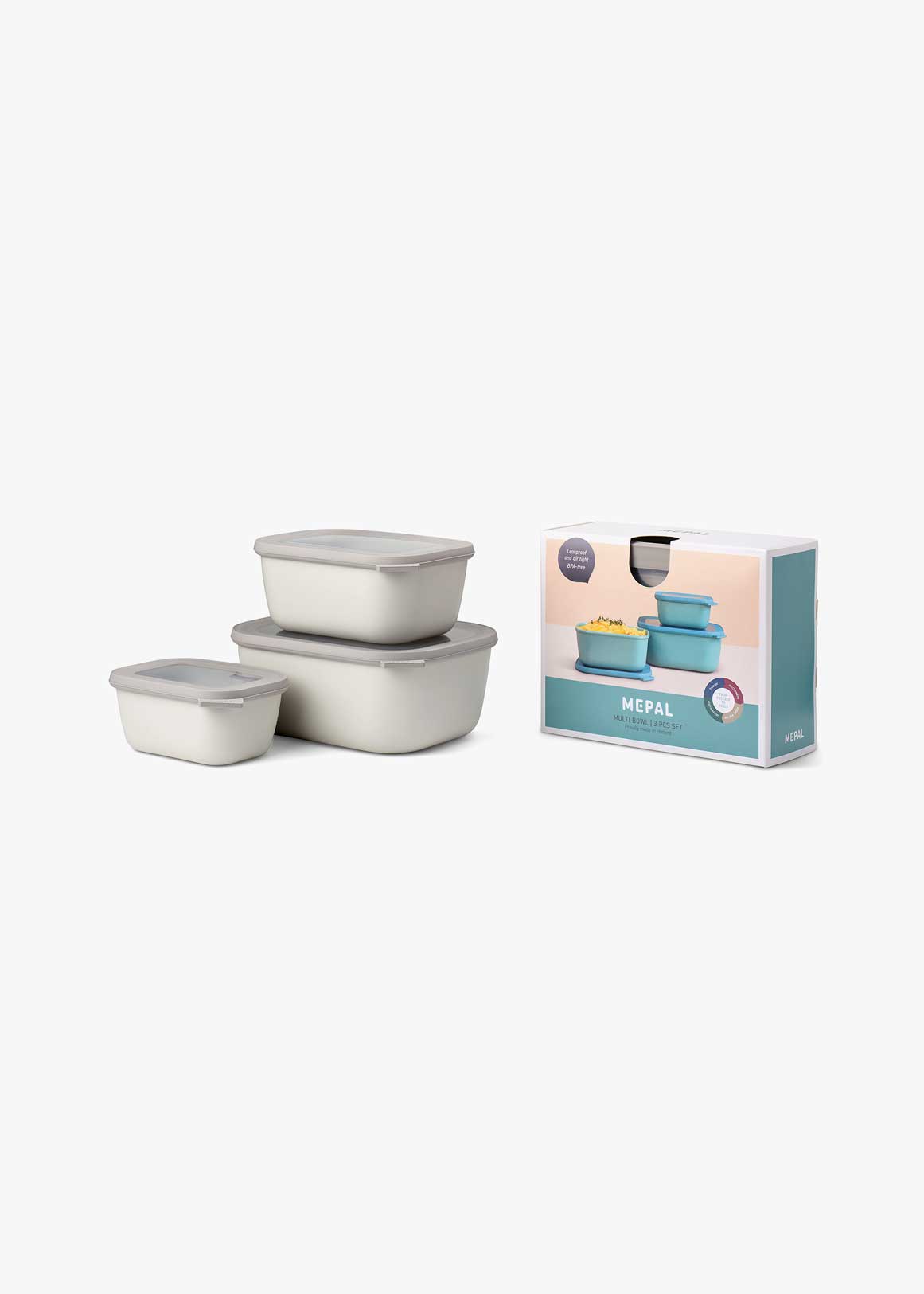 Cirqula Rectangular Storage Container Set 3 Piece