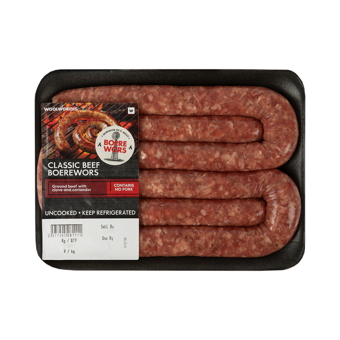 Classic Beef Boerewors Avg 500 g
