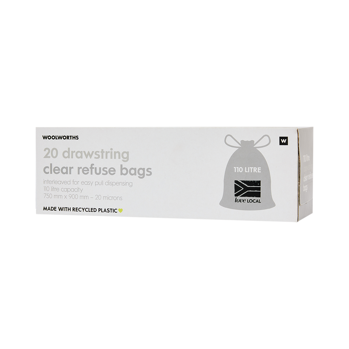Clear Refuse Bag 20 pk