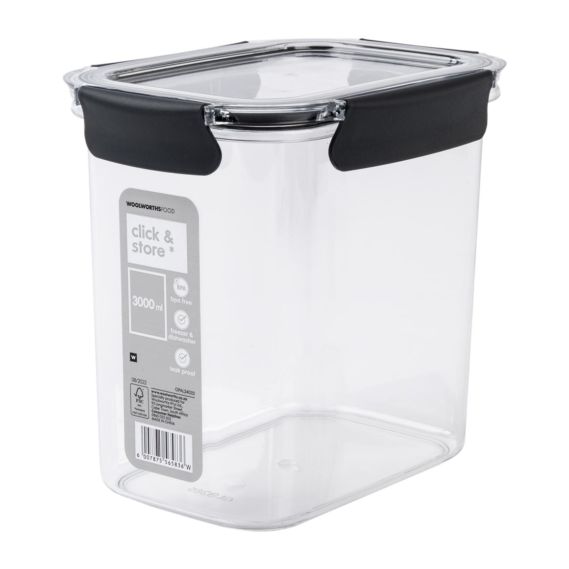Click and Store Plastic Food Container 3000 ml | Woolworths.co.za