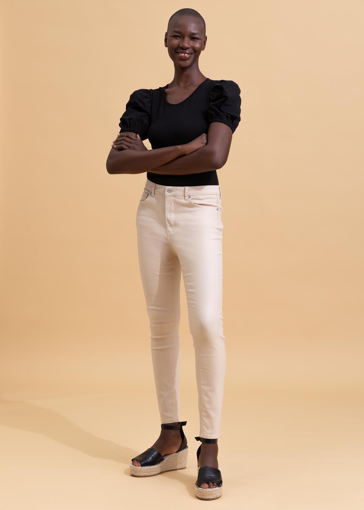 Coated High Rise Skinny Jeans Woolworths.co.za