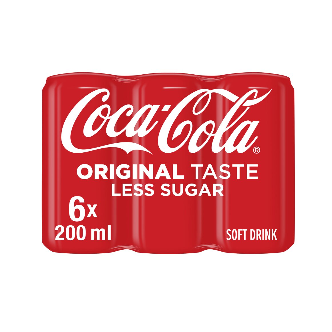 Coca-Cola Original Soft Drink Can 6 x 200 ml