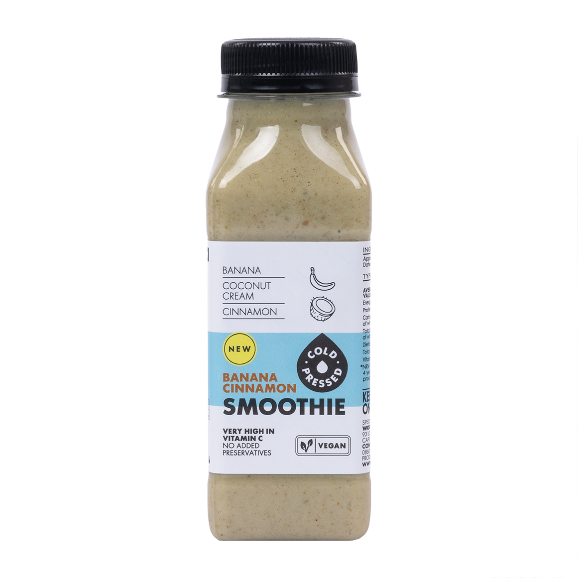 Cold Pressed Banana and Cinnamon Smoothie 250 ml