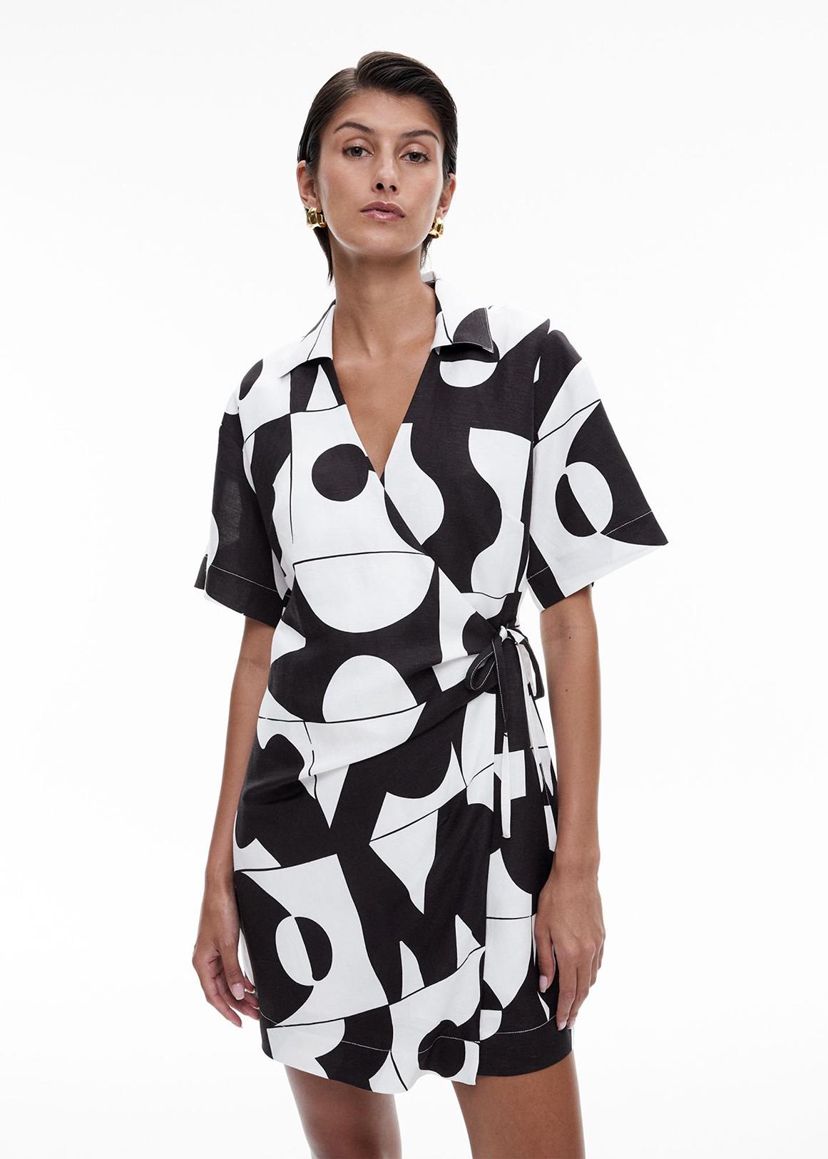 Wrap Dress Black Dresses At Woolworths Collared Wrap Dress